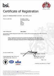 BSI Certificate of Registration Canada