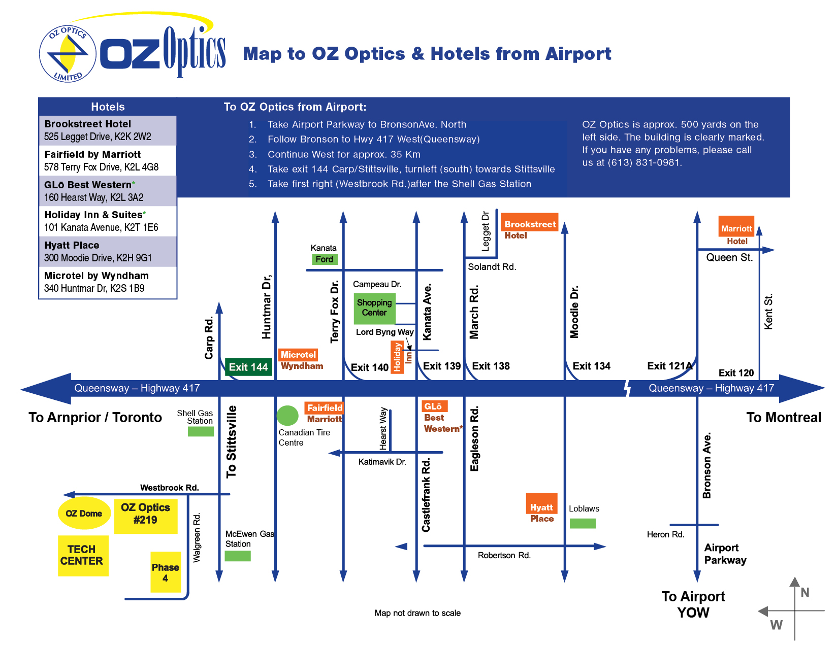 Direction to OZ